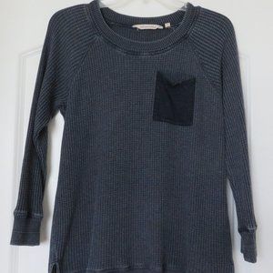 Soft Surroundings Waffle Shirt Nautical Blue - PXS